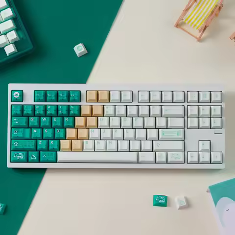 Domikey X JU Salt Lake Keycap Set ABS Doubleshots Tech Cherry Profile for keyboard 87 tkl 104 ansi b