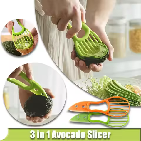 Avocado Slicer Avocado Mango Kiwi Fruit Pulp Separator Multifunctional Fruit Pit Remover Kitchen Fru