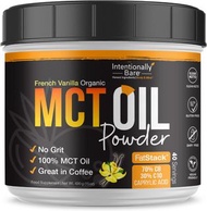 Intentionally Bare MCT Oil Powder French Vanilla MCT Coffee Creamer - C8 MCT Oil Powder for Energy M