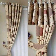 Gorden Jendela Pintu Minimalis Ruang Tamu Mewah Murah Tirai Korden Gordyn Gordeng Hordeng Tebal warn