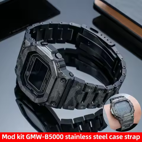 B5000 Lightweight Titanium alloy Case Strap For Casio GMW-B5000 GMWB5000 Mod Kit Upgrade Metal Bezel