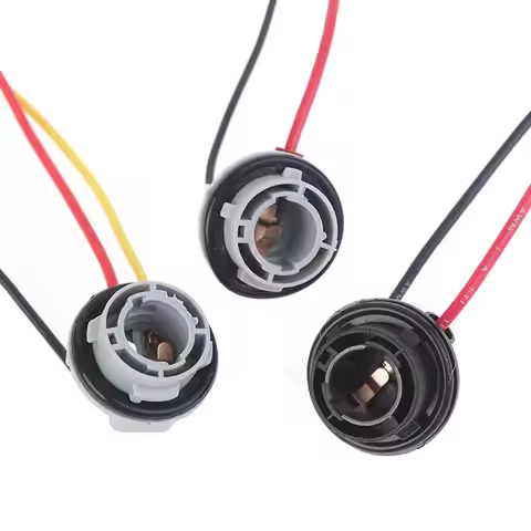 Universal Car Accessories Turn Signal Light Headlight Round Socket Light Base Light Bulb Socket Ligh