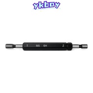 YKBOY Thread Plug Gauge, Black Steel Material Double Ends Thread Gauge, Durable 6H Tolerance M5x0.8 