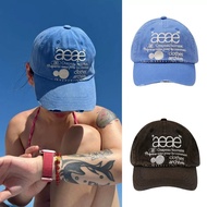 Korean Aeae Letter Embroidery Baseball Cap Summer New Couple Peaked Cap Adjustable Sunshade Visor Ha