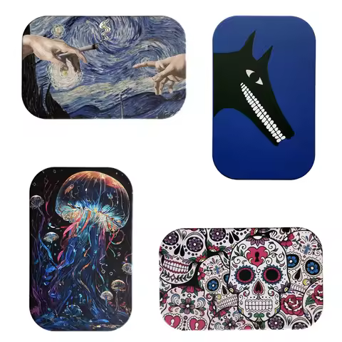 Cigarette Case Box Flip Cap Tobacco Storage Smoke Rolling Paper Jewelry Candy Coin Key Organizer Tin