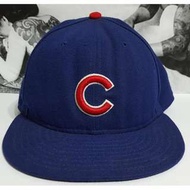 ＊二手 美國職棒大聯盟 MLB NEW ERA 芝加哥小熊隊 正式球員帽 棒球帽 寶藍色 休閒帽 鴨舌帽 Cubs