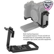 MUSLADY L Shape Bracket QUICK RELEASE PLATE Fit สำหรับ Z5II กล้องอลูมิเนียมแนวตั้งแนวนอน L Bracket