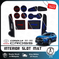 TOYOTA COROLLA CROSS 2021 2022 2023 Interior Slot Mat Anti-Slip Mat Car Accessories Bodykit Accessor