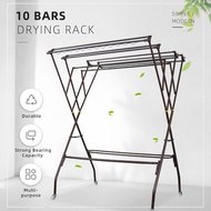 Kitchen Z Cloth Hanger Drying Rack / Rak Baju /  Anti-Rust  by 3V - RB640Y (10+4 Bars) Copper Hammer