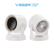พัดลมตั้งโต๊ะ VEGER VLF-12 Desktop fan หน้าจอ LED พัดลม ปรับระดับความแรงได้ 5 ระดับ แบตเตอรี่ 1800mA
