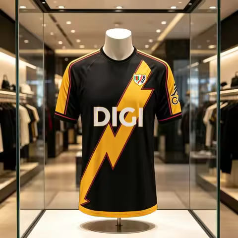 New Unisex Rayo Vallecano 26 Third Football Jersey Short-Sleeve Quick-dry Breathable Trendy Match & 