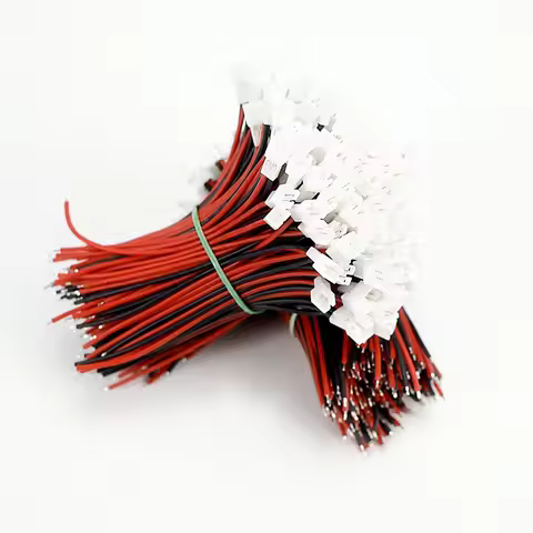 5Pairs 22AWG PH 2.0mm 10cm 2P Connector Cable JST PH2.0 2Pin Adapter Male Female Plug RC Extension