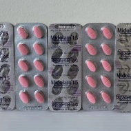 MIDOLAM / MILAM / DORMICUM / VATMIN 1 PAPAN 10 TABLETS 15 mg .