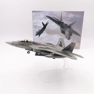 Đồ Chơi Máy Bay Kim Loại Đúc Wltk Đồ Chơi Mô Hình Tỉ Lệ 1/100 Lockheed F-22 F22 Raptor Fighter USA A