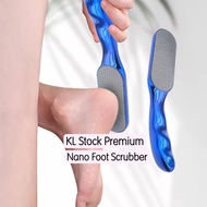 KL Stock Veinsgrain Foot File Nano Glass Non-Slip Dead Skin Foot Scrubber Ergonomic Handle Callus Ha