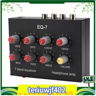 【●TI●】EQ-7 Car Audio Headset Amplifier 7-Band EQ Equalizer 2 Channel Audio Mixer Equalizer Digital Sound Equalizer