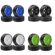 4pcs 65mm Hard Drift Tire Wheel for 1/10 TT01 TT02 XV01 PTG-2 RC Drift Car