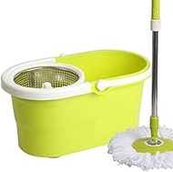 Mop,Stainless Steel Deluxe 360 Spin Mop &amp; Bucket Floor Cleaning System Included Handle with 3 Microfiber Mop Heads Commemoration Day