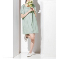 AQ Cheap Clothes Taiwan Seller 6 Colors Two-Wear Elastic Collar Puff Sleeve Dress Two-Wear Elastic C