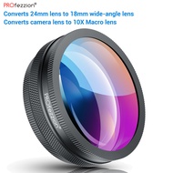 PROfezzion เลนส์มุมกว้าง 18 มม. สำหรับ Sony ZV-1 ZV1 ZV-E10 ZV-1F A6000 A6400 RX100 VII VI V Canon G