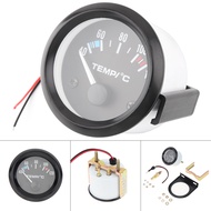 2 52mm 12V Universal LED Black Edge Fuel Meter Automotive Fuel Gauges Level with Fuel Sensor