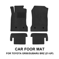 Airspeed Nylon Velour พรมเช็ดเท้ารถยนต์ Subaru BRZ 21-23สำหรับ Toyota 86 21-23ป้องกันพื้นภายในรถยนต์