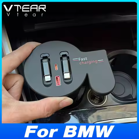 For BMW 2 Series/3 Series G20 / i3 / 4 Series i4 Fast Cell Phone Charging With Retractable Cable Doc