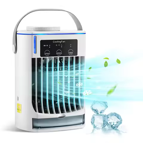 Mini Air Conditioner Air Cooler Fan Portable Water Cooling Fan Mobile Air Conditioning Fan For Room 