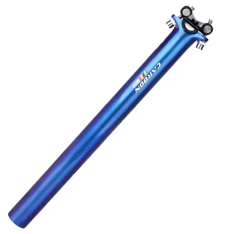 TOSEEK Road Mountain Bicycle Seatpost Carbon Utralight Seatpost 27.2/31.6*350/400mm Chameleon Seat T