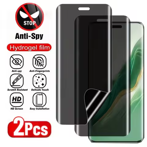 2Pcs Anti-Spy Hydrogel Film For Honor Magic 7 6 5 Pro X9b X9c Screen Protector For Magic 5 6 7 Lite 