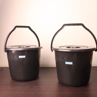 2.5 Gl Black Multipurpose Bucket with Lid / Viral Black and Thick Bucket