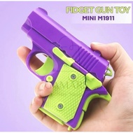 Children's Toy Plastic Fidget Gun 3D Printing Toy DIY mini stress Reliever 1911