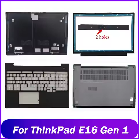 New Rear Lid For Lenovo ThinkPad E16 Gen 1 Laptop LCD Back Cover Front Bezel Hinge Cover Palmrest Bo