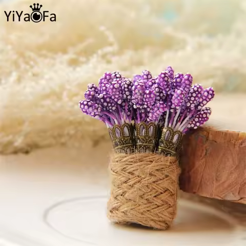 YiYaoFa Victorian Lavender Brooch Handmade Vintage Gothic Jewelry Women Accessories Gift Cute Corsag