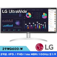 LG 樂金 29WQ600-W 29吋 UltraWide™ 21:9 FHD IPS 窄邊框螢幕