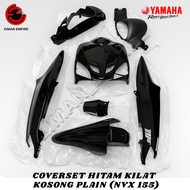 COVERSET YAMAHA NVX155 V1 / V2 SET KOSONG PLAIN HITAM KILAT ( METALLIC BLACK ) YAMAHA NVX 155 ( V1 )