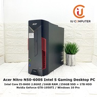 ACER NITRO N50-600S INTEL CORE I5-8400 16GB RAM 256GB SSD 1TB HDD GTX1050TI USED DESKTOP REFURBISHED