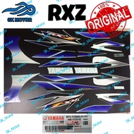 Yamaha RXZ Catalyzer Stripe Sticker Body Graphic Biru Blue Putih White DPBMC BWC 5PV4 HLY 5PV-FG000-