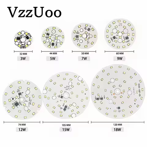 LED Chip For Downlight 3W 5W 7W 9W 12W 15W 18W SMD 2835 Round Light Beads AC 220V-240V Led Downlight