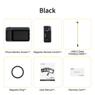 7RYMS Magnetic Phone Selfie Monitor Screen Qshot V2 4K 60fps Wired Recording for Selfie Vlog LiveStr