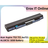 Acer Aspire 753 721 Ao721 AL10C31 AL10D56 1830 Battery