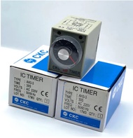 Rơle thời gian 220v CKC AH3-3 220V kèm đế relay thời gian điện tử luân phiên rơle thời gian rơ le hẹ