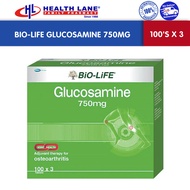 BIO-LIFE Glucosamine 750mg (100's x 3)