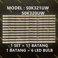 NEW 50K321UW / 50K320UW HISENSE 50" LED TV BACKLIGHT / LAMPU TV 50K321 50K320 50_HD500DU_B01_010_11X