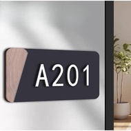 No drilling 3D entrance sign Door Number Signage House Unit Number  Door Number Sticker House Number