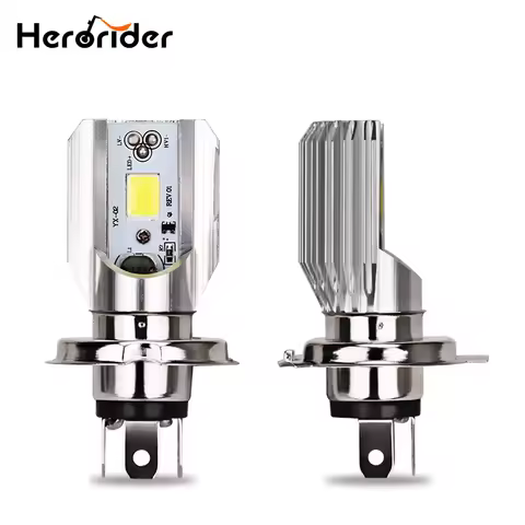 Herorider 12v Hs1 h4 Led Motorcycle Scooter Light Bulb White 6000k Motorbike H4 Led Headlight Motorc