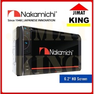 Nakamichi NA1200S 6.2" HD Screen Double Din Player | Bluetooth, USB, FM, CD and DVD