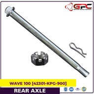 GPC HONDA WAVE 100 Rear Wheel / Hub Axle / Shaft for Motorcycle [42301-KPG-900]