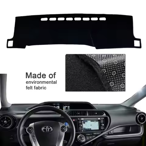 Dashboard Cover Dash Mat for Toyota Prius C Aqua NHP10 2012-2019 Pad Sunshade Carpet Cushion Sun Vis