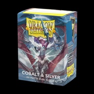 Dragon Shield: Cobalt & Silver - Matte Dual Sleeves - Standard Size